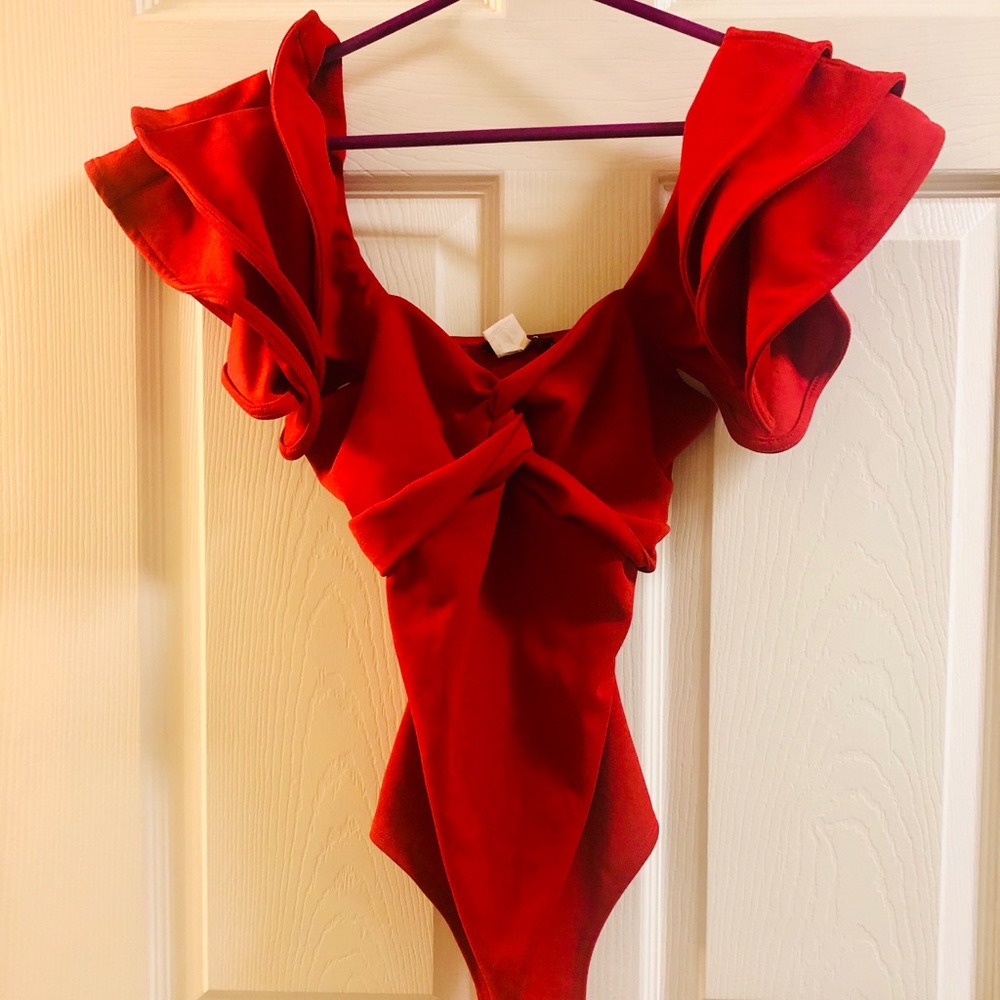 Red Statement Bodysuit